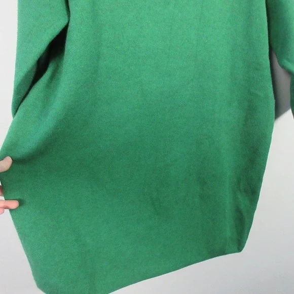 POMANDER PLACE Vivianne Green Turtleneck Oversized Sweater Dress XL 3/4 Length - Picture 4 of 10